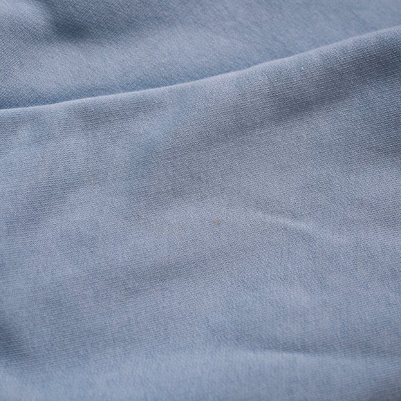 LOVEHEARTS Fries, Hummus & Garlic Bread Light Blue Retro Embroidered Sweater - Picture 6 of 11